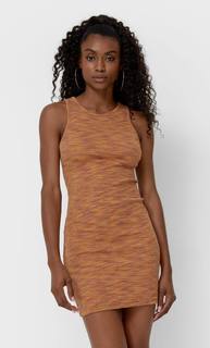 Stradivarius Короткое Платье, Окрашенное В Разных Оттенках Темно-Оранжевый S