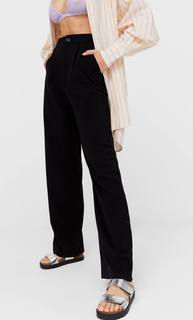 Stradivarius Брюки Прямого Кроя Черный 36