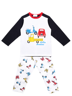 Пижама хлопковая с принтом La Perla