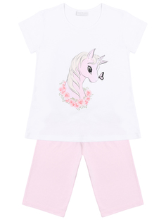 Пижама хлопковая с принтом La Perla