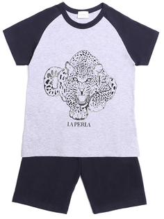Пижама хлопковая с принтом La Perla