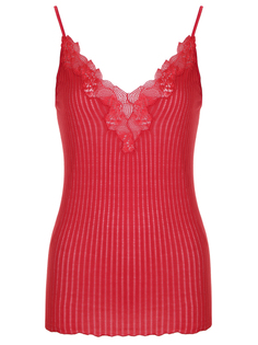 Майка хлопковая с кружевом Zimmerli