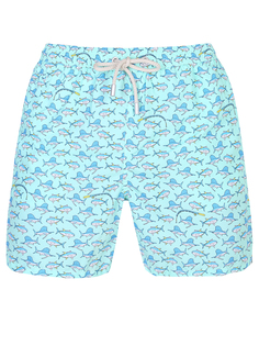 Шорты плавательные с принтом MC2 Saint Barth