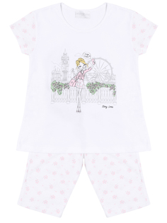 Пижама хлопковая принтом La Perla