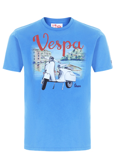 Футболка хлопковая с принтом MC2 Saint Barth