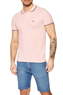 Поло Ss Polo Tee Silver Pink Wrangler