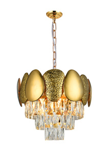 Люстра CHIC 5 x E14, 40W, GOLD Natali Kovaltseva