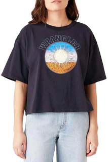 Футболка Boxy Tee Washed Black Wrangler