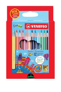 Цветные карандаши укороченные Stabilo