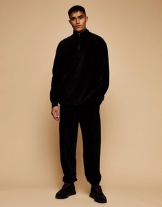 Oversized-джоггеры черного цвета от комплекта Topman-Черный цвет