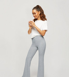 Серые расклешенные брюки Miss Selfridge Petite-Серый