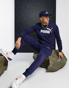 Темно-синие джоггеры Puma Essential 85175306-Темно-синий