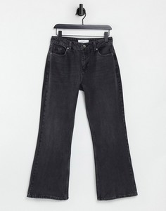 Расклешенные джинсы выбеленного черного цвета в стиле 90-х Topshop Two-Черный