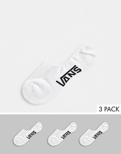 3 пары белых невидимых носков Vans Classic-Белый
