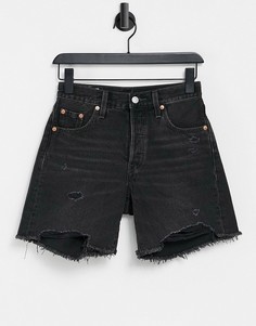 Черные шорты до середины бедра Levis 501-Черный Levis®