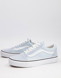 Светло-голубые кроссовки Vans Old Skool-Голубой