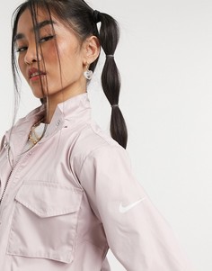 Светло-розовая тканевая куртка Nike MOVE TO ZERO essential-Розовый цвет