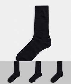 Подарочный набор из 3 пар черных носков Jack & Jones-Черный