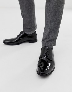 Черные лакированные туфли New Look-Черный