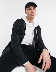 Черный трикотажный блейзер в стиле oversized с заниженной линией плеч ASOS DESIGN-Серый