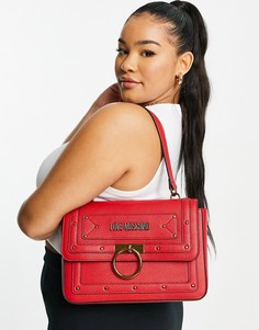 Красная сумка на плечо Love Moschino-Красный