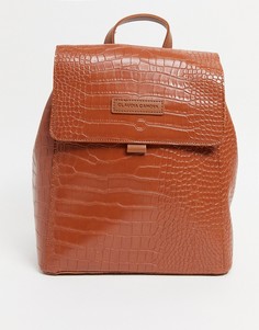 Светло-коричневый рюкзак с эффектом крокодиловой кожи Claudia Canova-Коричневый цвет