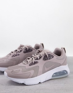 air max 200 trainers pumice pumice glitter white