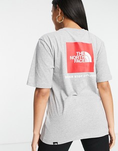 Серая футболка бойфренда The North Face Red Box-Серый