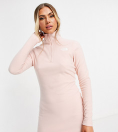 Светло-розовое платье из флиса The North Face Glacier - эксклюзивно для ASOS-Розовый цвет