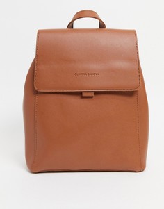 Светло-коричневый рюкзак без подкладки с клапаном Claudia Canova-Коричневый цвет