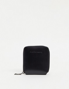 Черный кошелек с застежкой-молнией по периметру Claudia Canova-Черный цвет