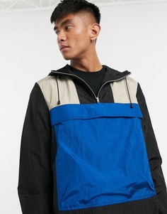 Черная ветровка со вставками ASOS DESIGN-Черный