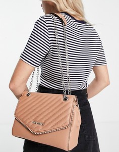 Бежевая стеганая сумка на плечо Steve Madden-Нейтральный