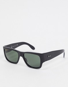 Квадратные солнцезащитные очки Ray-ban блестящего черного цвета 0RB2187-Черный