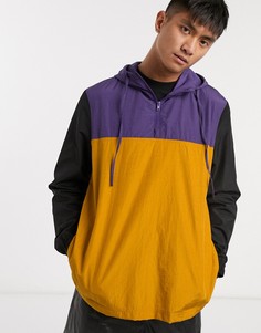 Ветровка без застежек с разноцветными вставками ASOS DESIGN-Многоцветный