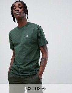 Зеленая футболка с маленьким логотипом Vans эксклюзивно на ASOS-Зеленый