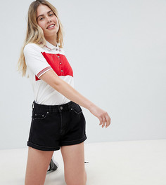 Шорты в винтажном стиле Bershka-Черный цвет