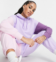 Сиреневый с розовым худи в стиле колор блок PUMA Downtown – эксклюзивно для ASOS-Фиолетовый цвет