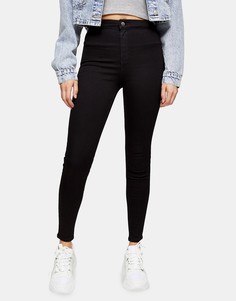Черные джинсы из прочного денима Topshop Joni-Черный цвет