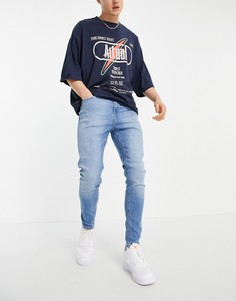 Светло-голубые джинсы-морковки Jack & Jones Intelligence Pete-Голубой