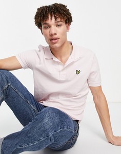 Розовое узкое эластичное поло Lyle & Scott-Розовый цвет