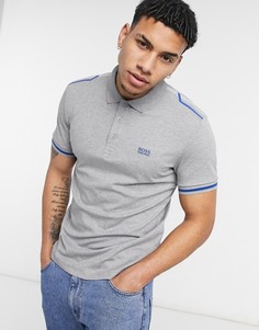 Футболка-поло BOSS Athleisure Paule-Серый
