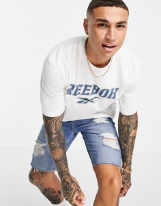 Белая футболка с логотипом Reebok Classics-Белый