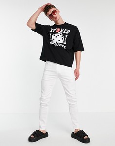 Белые джинсы скинни ASOS DESIGN-Белый