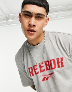 Серая футболка с графическим принтом Reebok Classics-Серый