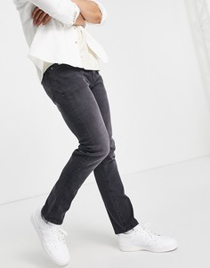 Эластичные узкие джинсы из органического хлопка выбеленного черного цвета Topman-Черный цвет