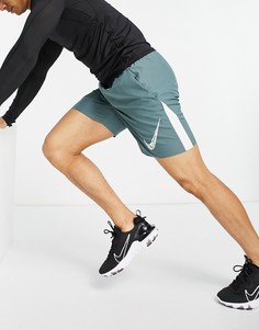 Сланцево-синие шорты длиной 7 дюймов Nike Running Wild Run-Серый