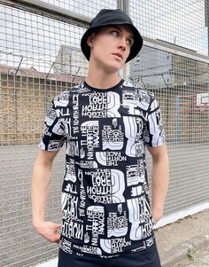 Футболка с принтом и логотипом The North Face Distorted-Черный цвет