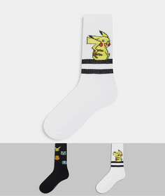 Набор из 2 пар спортивных носков с покемонами ASOS DESIGN-Многоцветный