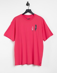 Красная футболка с оригинальным логотипом Nike SB Friends-Красный
